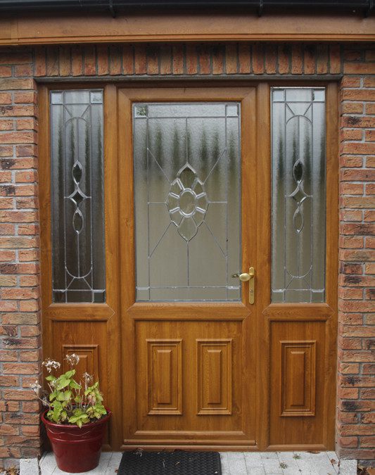 brown coloured door